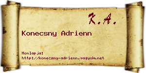 Konecsny Adrienn névjegykártya